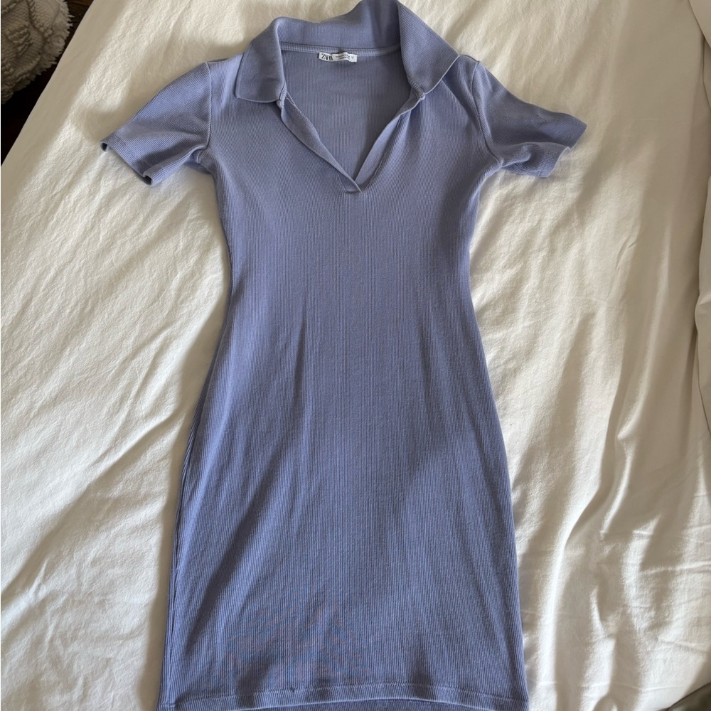 Zara Lavender Polo Dress